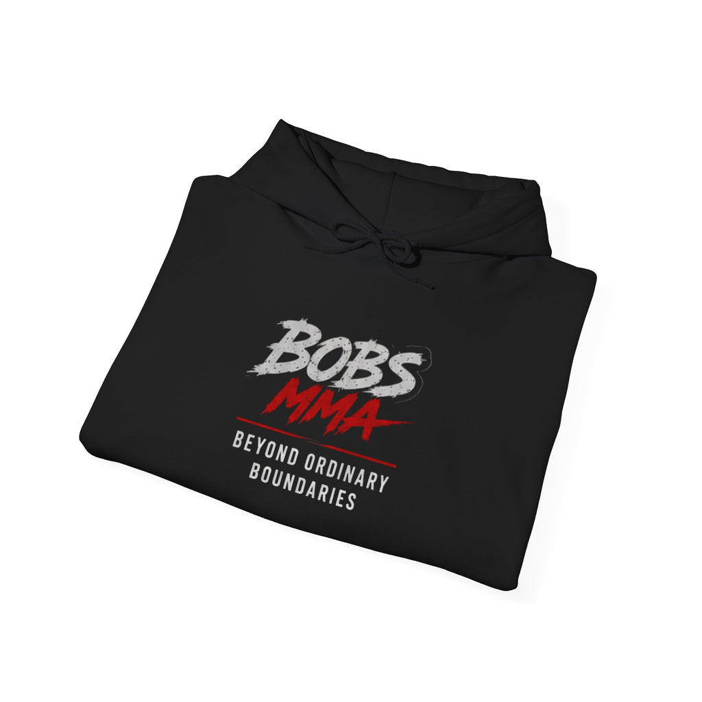 MMA Hoodie — Bold 'BOBS MMA' Graphic Hoodie with Inspirational Back Text