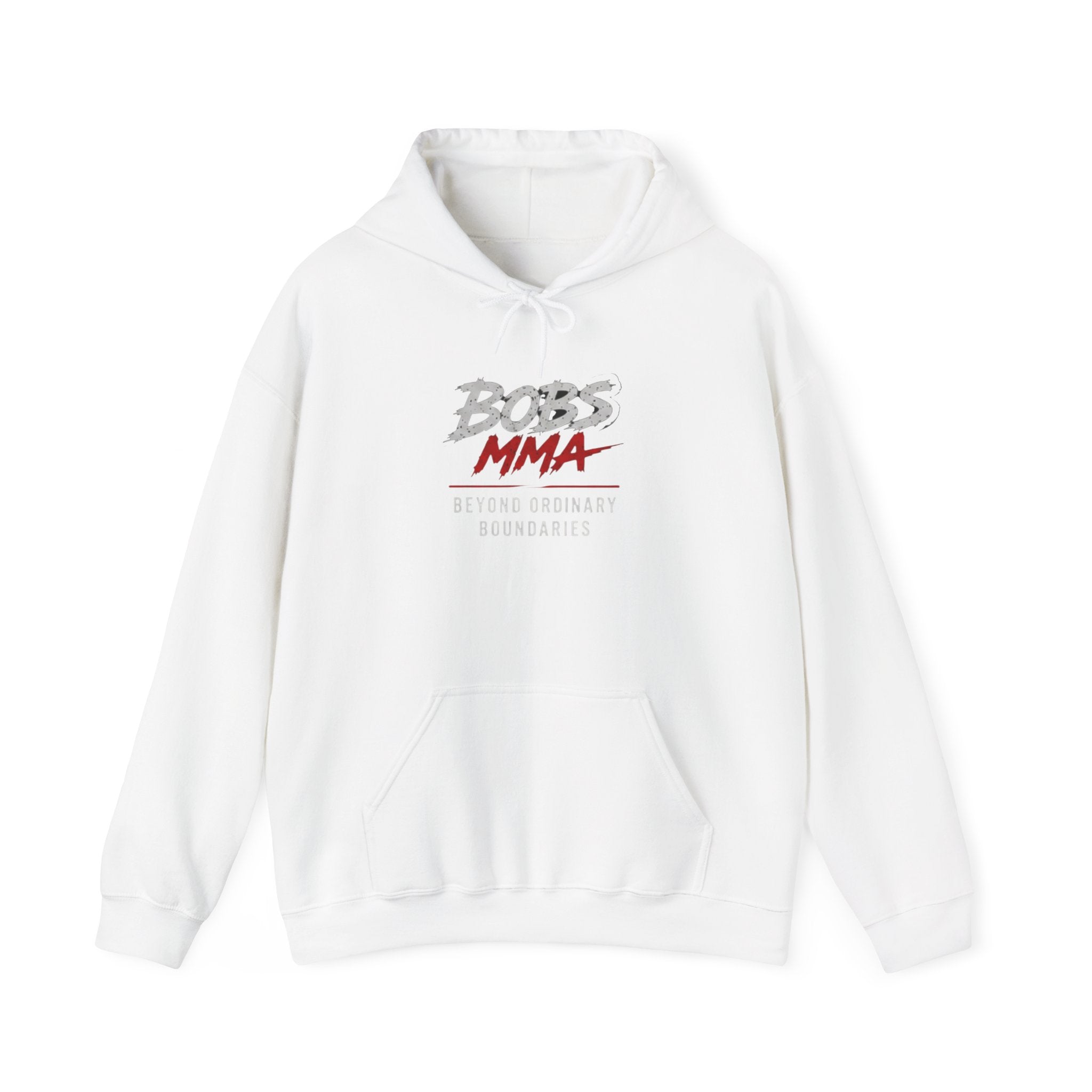 MMA Hoodie — Bold 'BOBS MMA' Graphic Hoodie with Inspirational Back Text